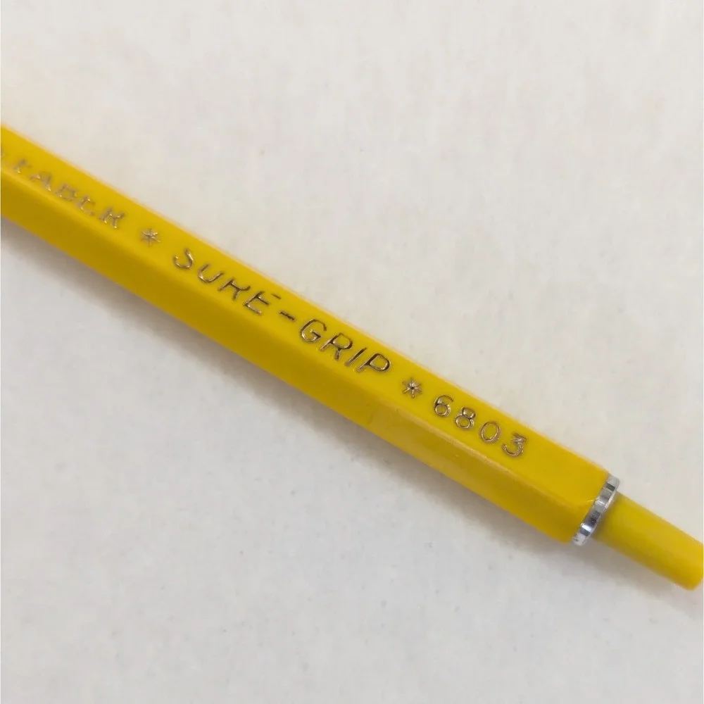 Vintage Yellow A.W. FABER USA Sure Grip 6803 Graphing Mechanical Lead Holder